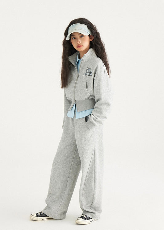 Zip Up Sweatshirt｜Light Grey