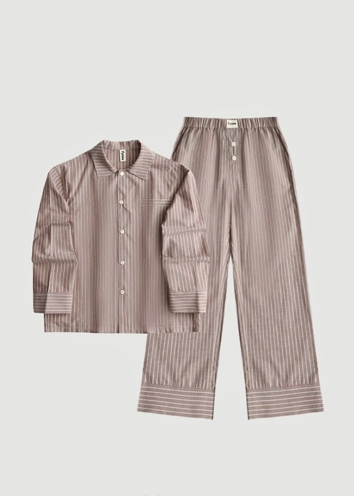 Unisex Poplin Sleepwear｜Mocha