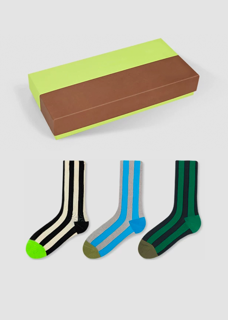 Stripe Socks Gift Set