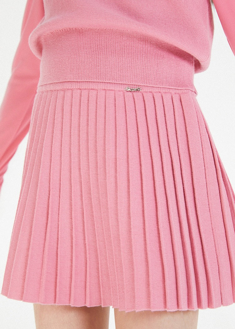 Pleat Skirt｜Pink