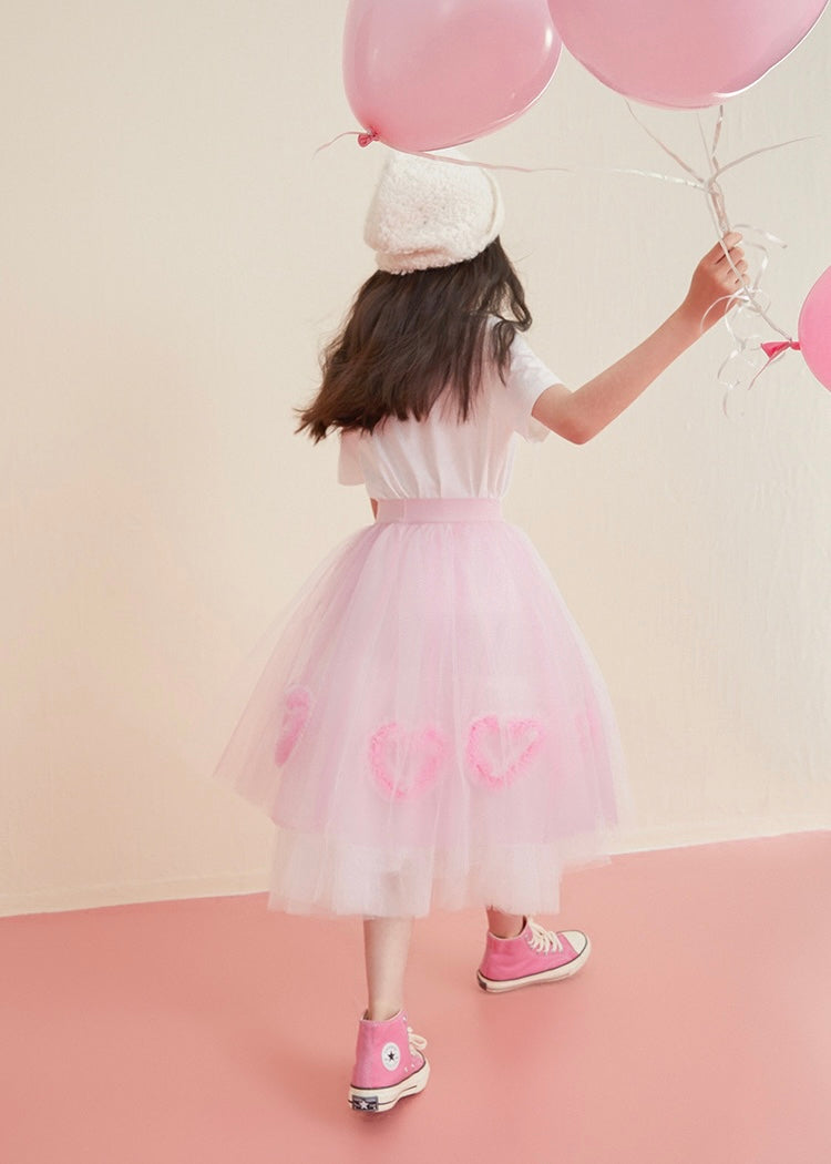 Love Note Tulle Skirt｜Pink