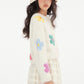 Floral Knit Cardigan｜White