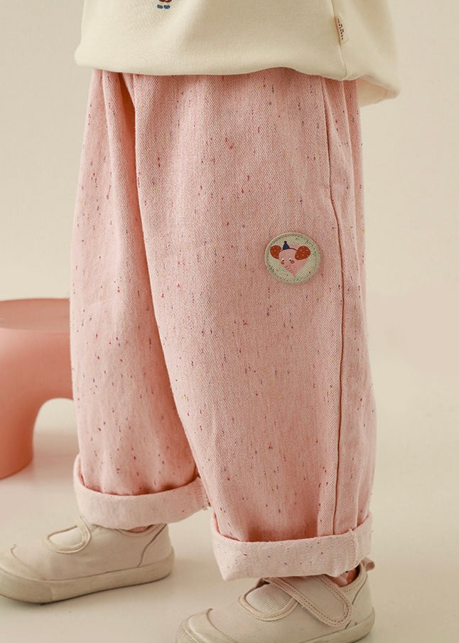 Happy Zoo Pants｜Pink