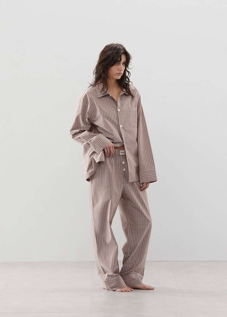 Unisex Poplin Sleepwear｜Mocha