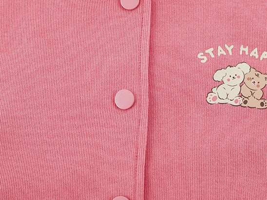 Stay Happy Sweatshirt｜Pink