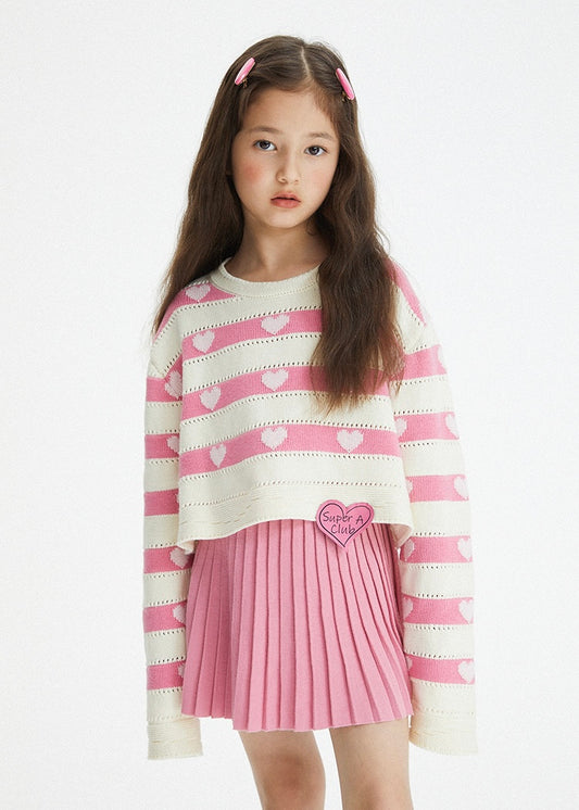 Love Note Knit Top｜Pink