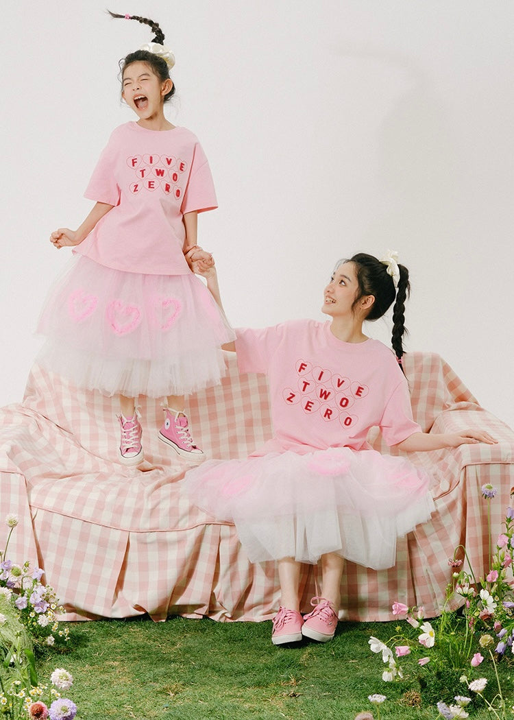 Love Note Tulle Skirt｜Pink