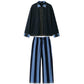 Unisex Stripe Sleepwear｜Navy