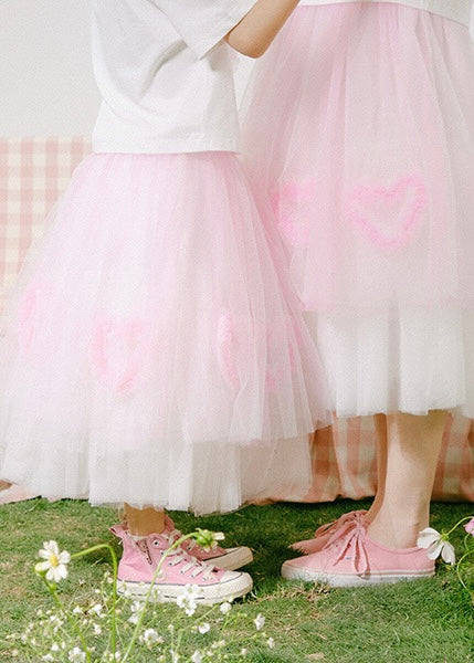 Love Note Tulle Skirt｜Pink