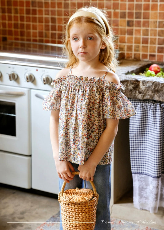 Floral Top｜White