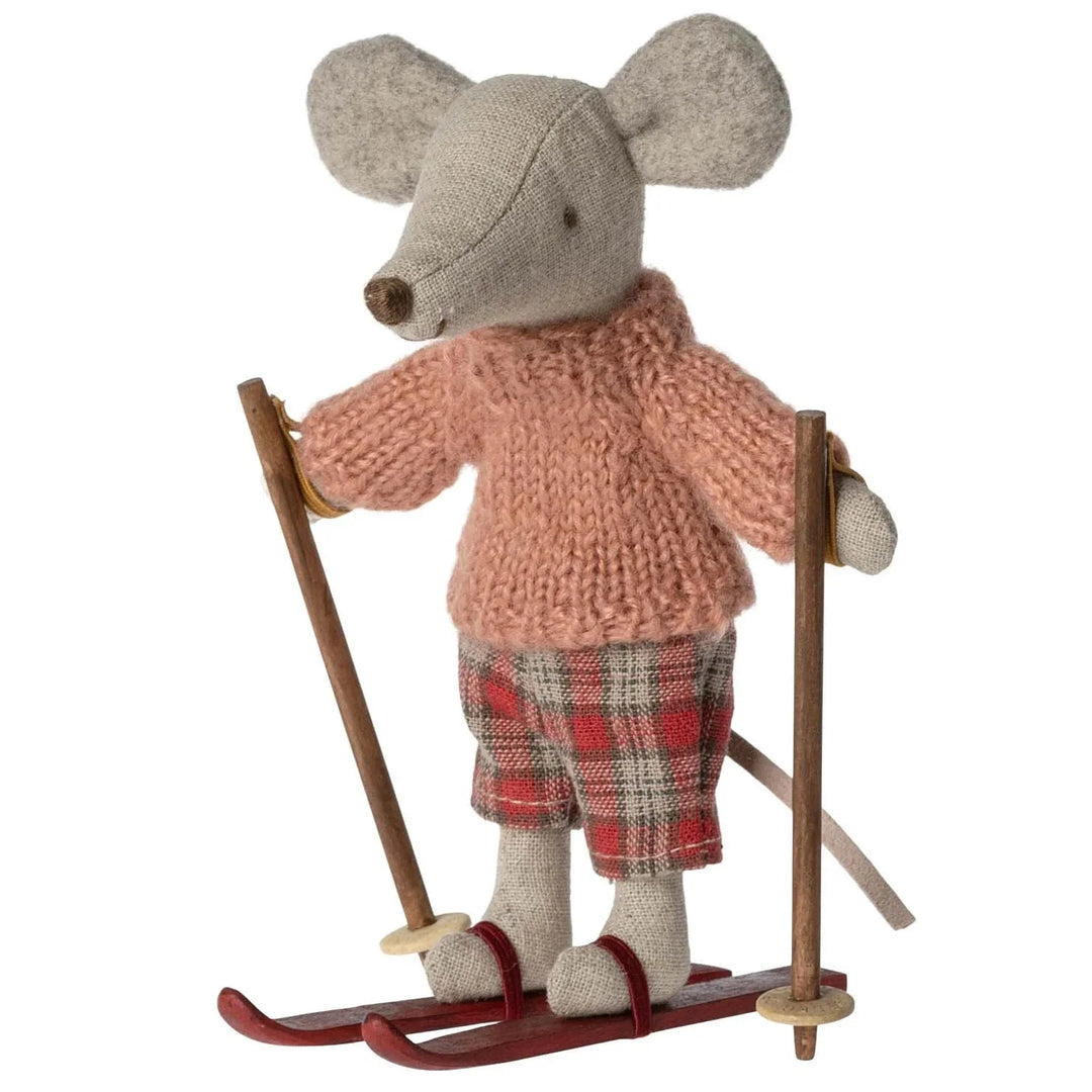 Maileg Winter Mouse With Ski Set, Big Sister