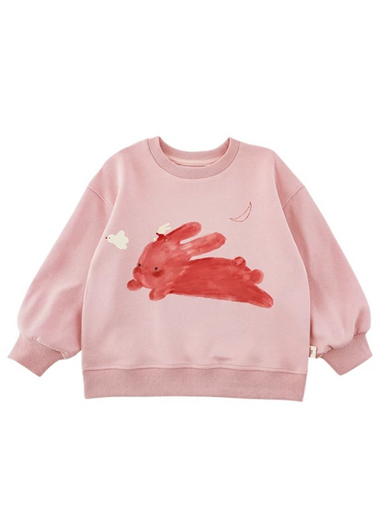 Happy Zoo Sweatshirt｜Pink