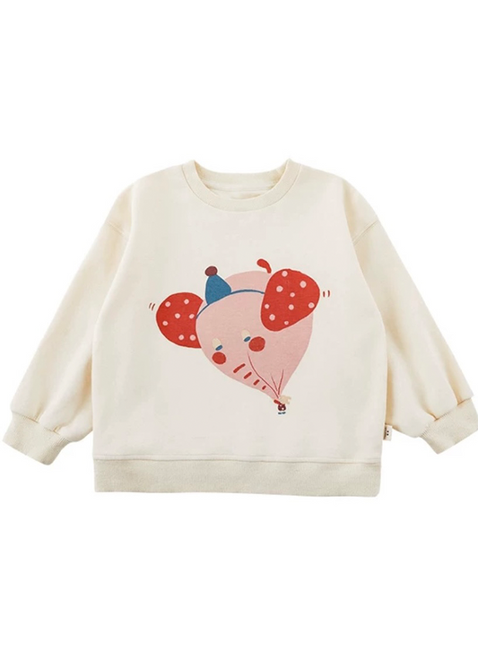 Happy Zoo Sweatshirt｜Pink