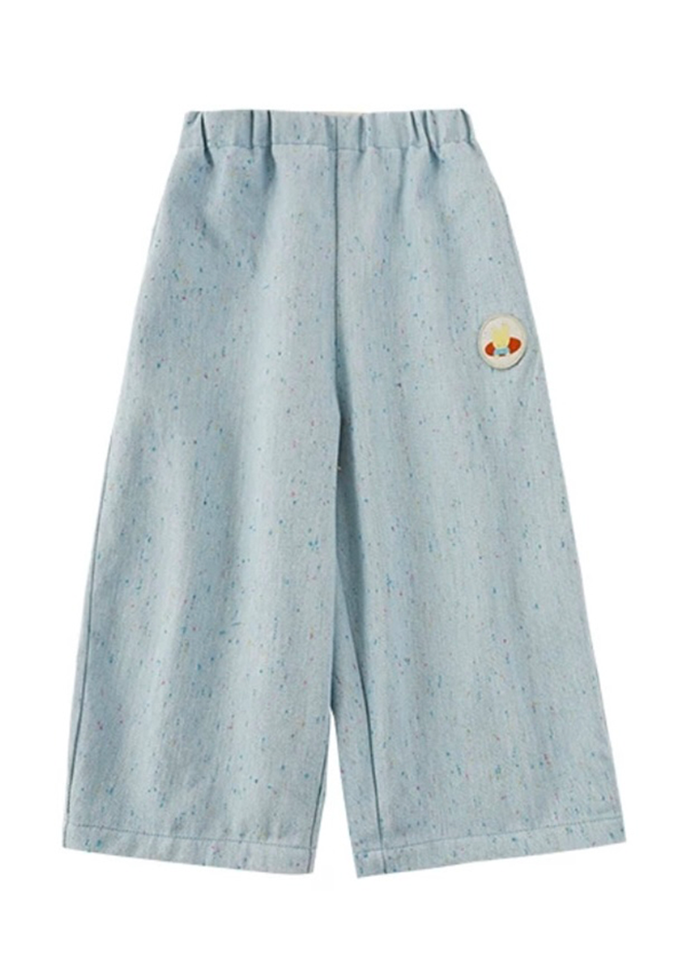 Happy Zoo Pants｜Light Blue