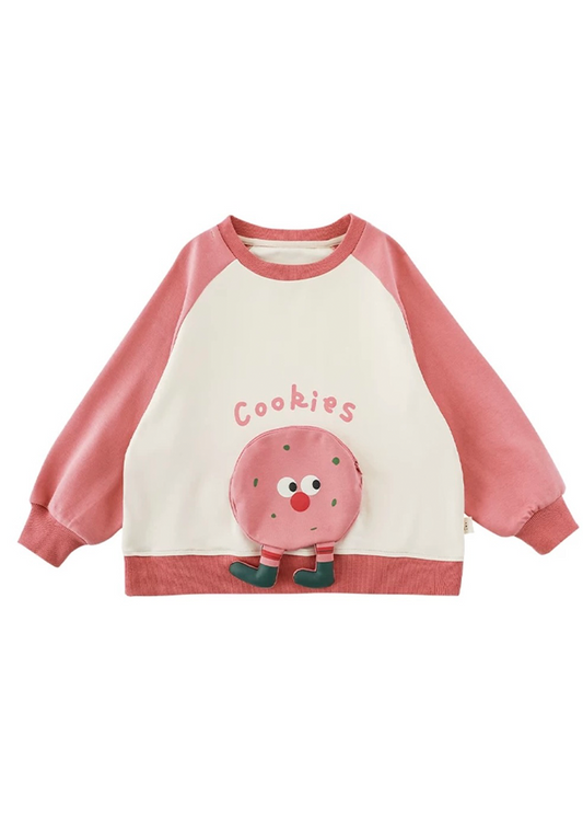 Cookie Pocket Sweatshirt｜Pink